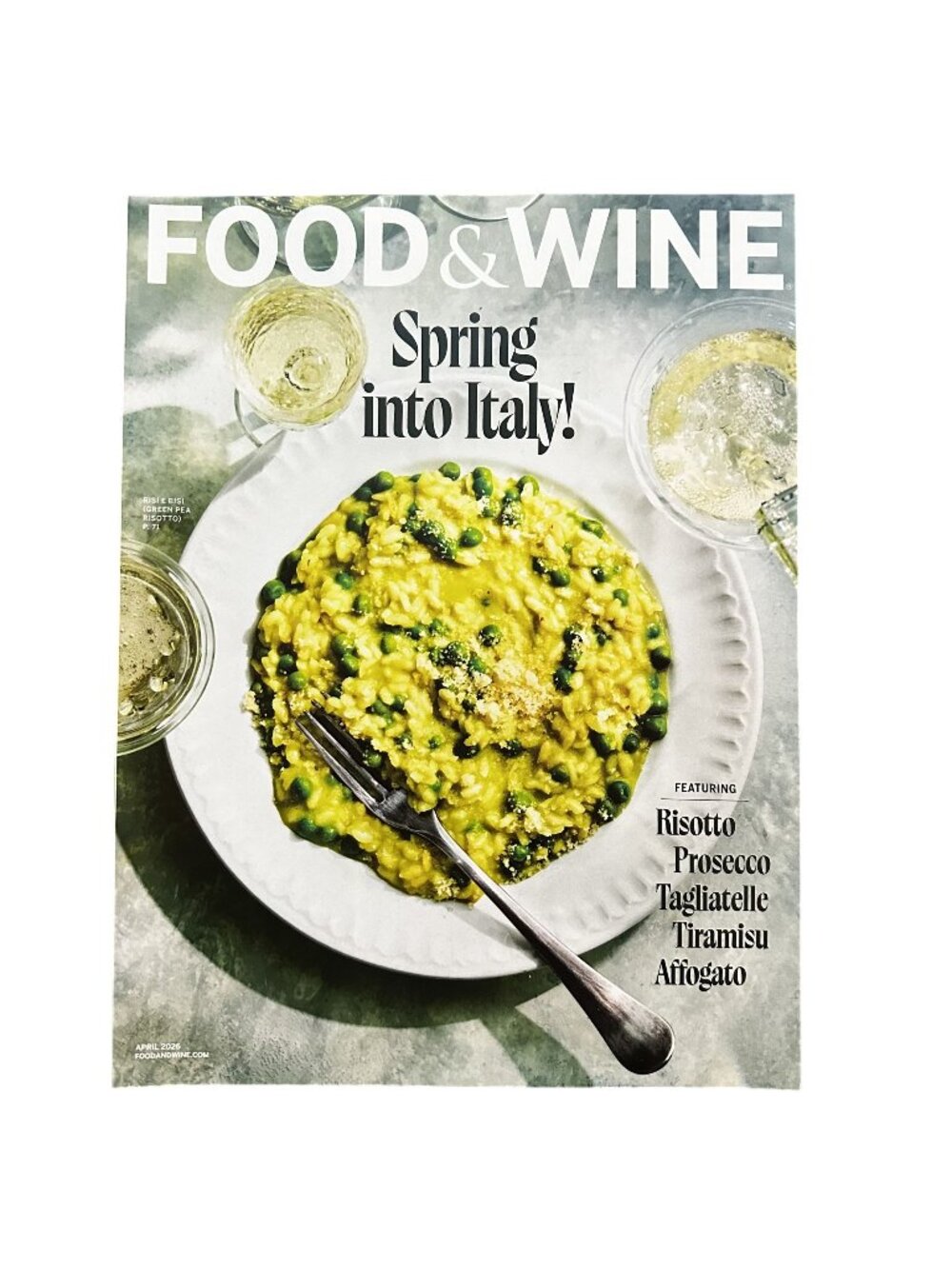 Food and Wine Magazine April 2026 Spring into Italy Recipes